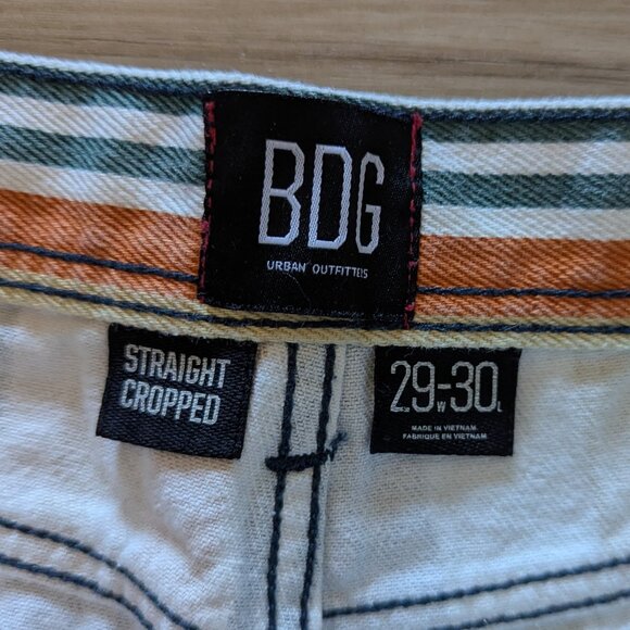 BDG Colorful Striped Straight Cropped Pants, 29x30 - Picture 3 of 8